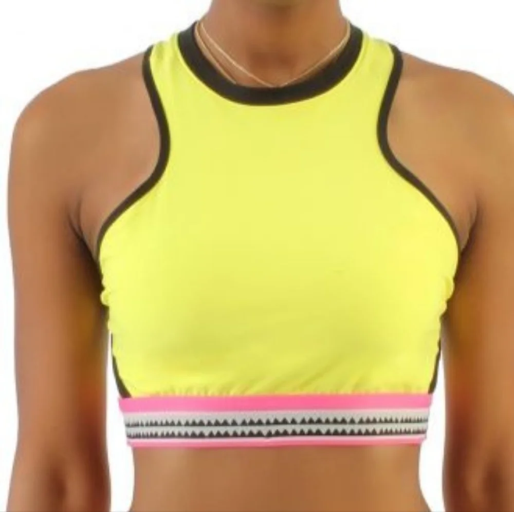 💛PUMA LEMLEM CROPPED TRAINING TANK TOP SIZE S